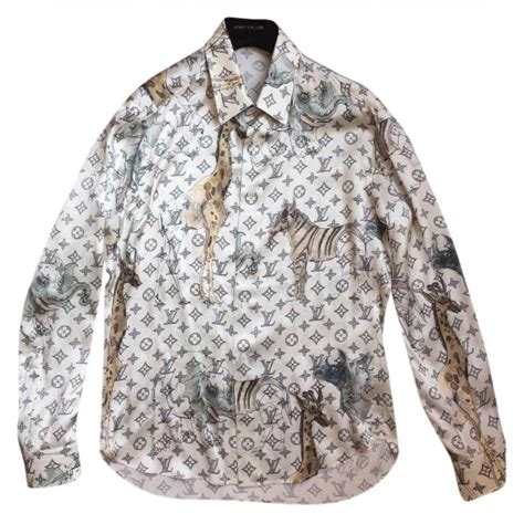 louis vuitton shirt mens|Louis Vuitton silk shirt men's.